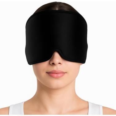 Imagem de Super Touca Mascara Termica Gel Alivio De Dor De Cabeca Enxaqueca orig