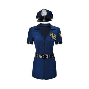 Imagem de Fantasia Sexy De Policial Feminina Para Adultos, Traje De Oficial De P