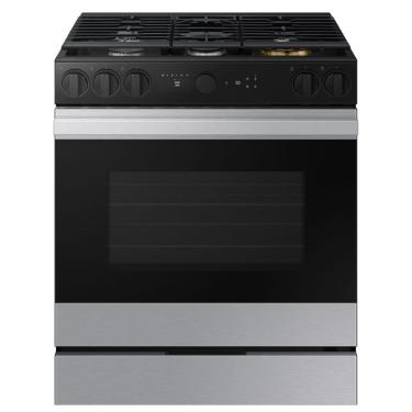 Imagem de Fogão Samsung 5 queimadores Série 7 Com Câmera E Air Fry 76L Preto Inox 110V NSG6DG8700SRAZ