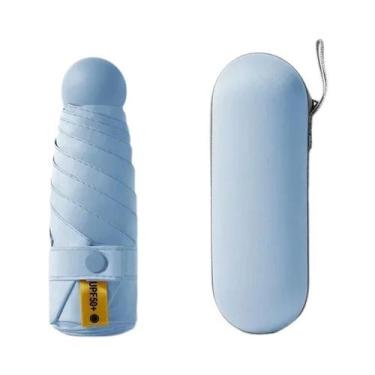Imagem de Guarda-chuva Compacto De Bolso Com Proteção UV - Leve, Ideal Para Viag