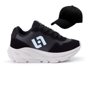 Imagem de Tenis Infantil Meninos Jogger Escolar Casual Camurça + Bone-Masculino