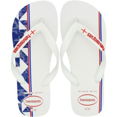 Imagem de Chinelo De Dedo Havainas Top Nations I Masculino - Havaianas, Branco, 
