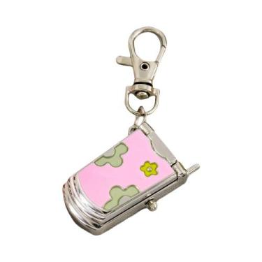 Imagem de Relógio Chaveiro Retrô Fofo Em Formato De Telefone Antigo: Tendência D