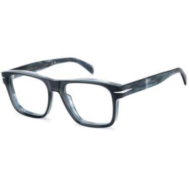 Imagem de Armação de Óculos David Beckham Db 7020/Crafted Y00 - Azul Stripes 54-Masculino
