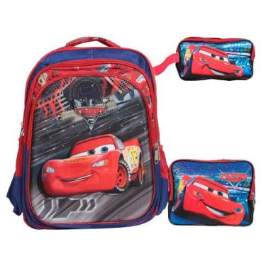 Imagem de Kit Mochila Infantil Carros Com Lancheira Térmica Toys 2u