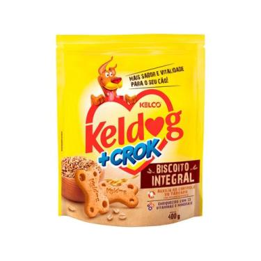 Imagem de Biscoito Integral Keldog + Crok Kelco 400g, Integral, 400g
