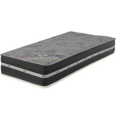 Imagem de Colchão de Molas Solteiro Milano 88x188 Exclusivo Castor Colombo, Cinz