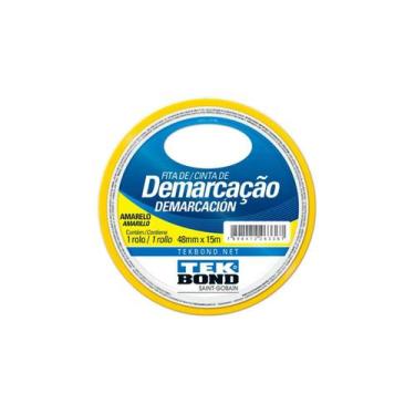 Imagem de Fita Demarcação 48X15m Amarela Solo Tekbond 