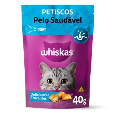 Imagem de Petisco Whiskas Temptations Pelo Saudável Para Gatos Adultos 40g - MAR