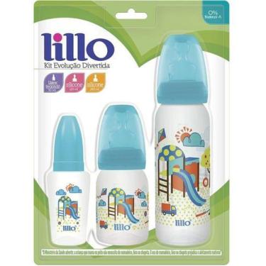 Imagem de Kit Mamadeira Evolução Divertida Miniform Azul com 3 Unidades (Diversa