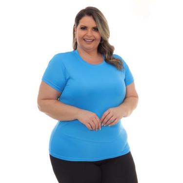 Imagem de Camiseta Feminina Dry Fit Plus Size Poliester Academia - Per Tutti Wea