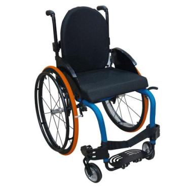 Imagem de Cadeira de Rodas Monobloco M3 Premium Ortobras Roda Sentinell Ultralev