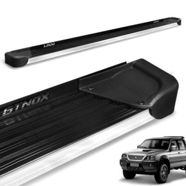 Imagem de Estribo Lateral L200 Sport Outdoor 2004 a 2012 Alumínio Preto A4 - Gtn