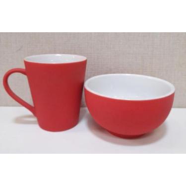 Imagem de Conjunto de Caneca e Bowl de Porcelana Emborrachados - Toque De Classe