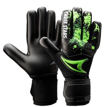 Imagem de Luva de goleiro three stars kick adulto -, Preto, G