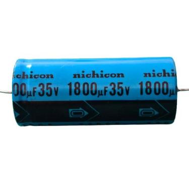 Imagem de 2x Capacitor Eletrolitico 1800uf/35v Axial 85º 22x52mm