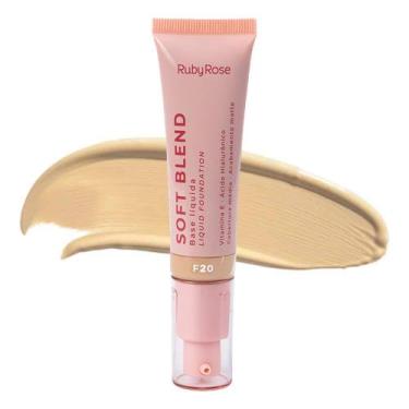 Imagem de Base Líquida Soft Blend Ruby Rose Cobertura Média Acabamento Matte 30g