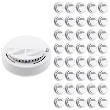 Imagem de Detector de Fumaca Kit 40 Uni Fogo Incendio Sensor Fotoeletrico Alarme