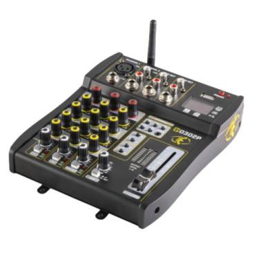 Imagem de Mesa de Som Mixer Eros M 0302P Com Player 3 Canais Bluetooth