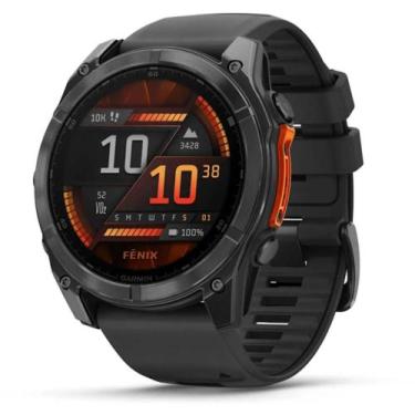 Imagem de Smartwatch Relógio Garmin Fenix 8X Safira Carbon Gray DLC Titânio com 