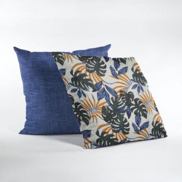 Imagem de Kit Capas de Almofadas Decorativas Lisa Estampada 45 X 45 - MUMUDECOR,
