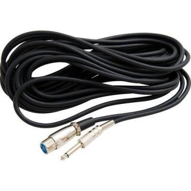 Imagem de Cabo Para Instrumento XLR(F) x P10 5M CBMC0001 Preto Storm