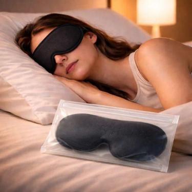 Imagem de Máscara Dormir 3D Tapa Olho Confortável Blackout Respirável - Mirai Fa