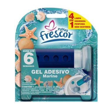 Imagem de Detergente Sanitários Gel Adesivo 38g Com Aplicador Novo Frescor Dura 