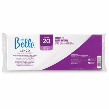 Imagem de Lenços Depilatórios Depil Bella 20 Unidades Fibra Natural Para Cera