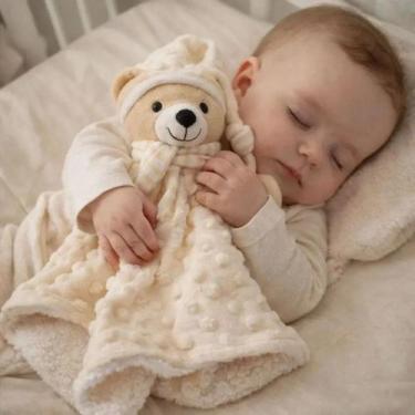 Imagem de Naninha Bebê Ursinho Forrada Hipoalergênica Flobaby - Genérico, Urso B