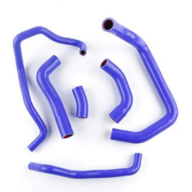 Imagem de LUXERAD Kit de mangueira de arrefecimento de silicone com desempenho de 3 camadas para KAWASAKI Z1000 07+ (azul)