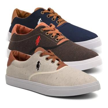Imagem de Kit 3 Pares De Tênis Masculino Sapatênis Da Polo Up