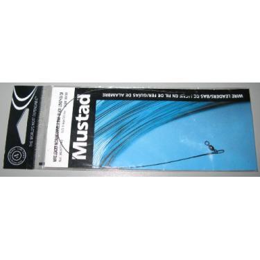 Imagem de Mustad Líder de fio com guindaste giratório e encaixe - preto 30/20