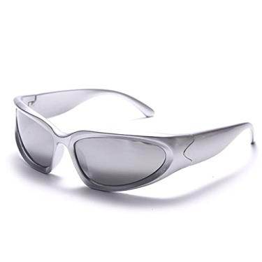Imagem de Óculos de sol polarizados femininos masculinos design espelho esportivo de luxo vintage unissex óculos de sol masculinos motorista tons óculos uv400,7, como mostrado