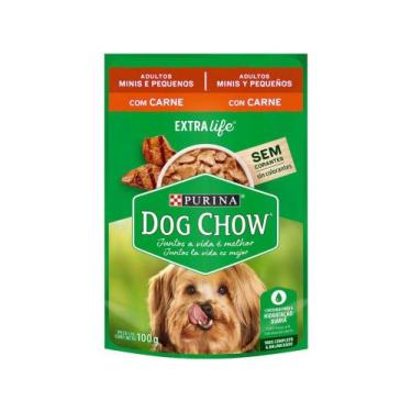 Imagem de Ração Úmida Para Cachorro Adulto Sachê Dog Chow - Extralife Carne 100G