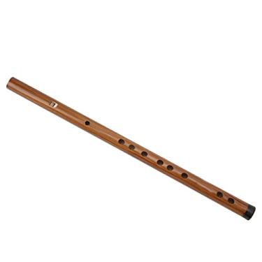 Imagem de Flauta chinesa de bambu, cor de madeira Dizi Bambu Flauta para tocar (chave G)