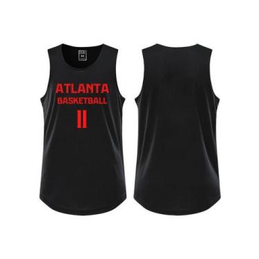 Imagem de Regata Basquete Atlanta Esportiva Camiseta Academia Treino Basketball
