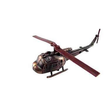 Imagem de TG,LLC Apontador de lápis em miniatura UH-1A de metal com réplica de helicóptero
