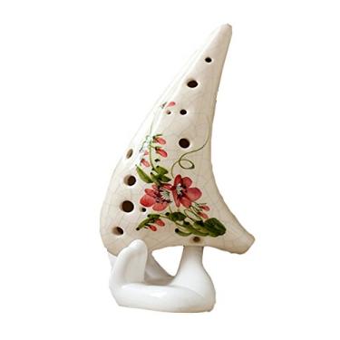 Imagem de Elegante estilo chinês 12 furos Ocarina cerâmica alto C Legend of Zelda instrumento de cerâmica flauta