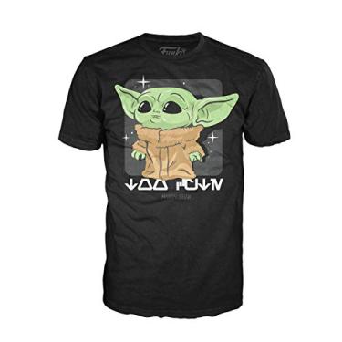 Imagem de Funko Star Wars: The Mandalorian T-Shirt - The Child, Too Cute (Black) (LG)