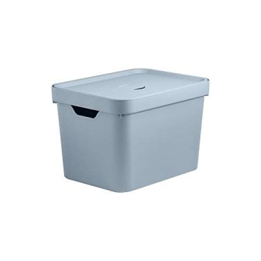 Imagem de Caixa Organizadora com Tampa Cube OU Azul Glacial 36X27X24CM