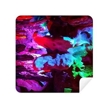 Imagem de DIYthinker Pano de limpeza de tela colorido Karst Caverna tecido de camurça 2 peças