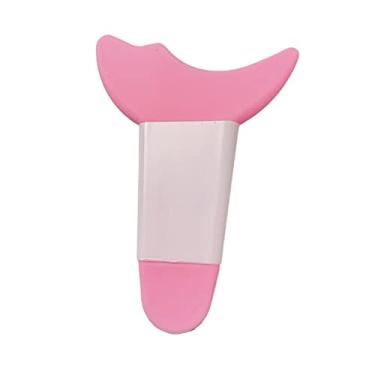 Imagem de menolana Estênceis de Delineador de Silicone Modelo de Silicone, Protetor Auxiliar Reutilizável, Auxiliar de para Assistente, Ferramenta de Auxílio para, 6,9cm x 5cm Rosa