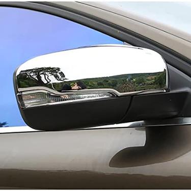 Imagem de JIERS Para Volvo XC60 2014-2017, acabamento de capa de espelho retrovisor cromado ABS acessórios de carro
