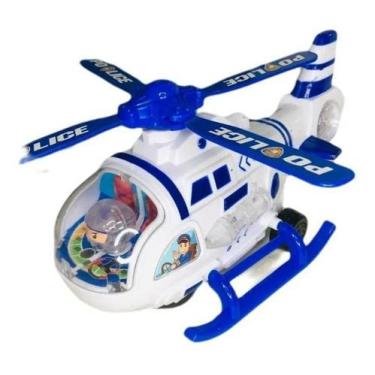 Imagem de Helicóptero Musical Anda com Luzes e Sons e Bate e Volta Brinquedo Infantil