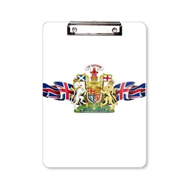 Imagem de Placa de apoio A4 com emblema nacional da bandeira do Reino Unido