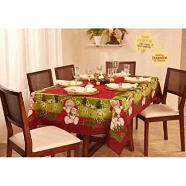 Imagem de Toalha de Mesa Encanto Natal Retangular 6 Lugares 36625 Lepper