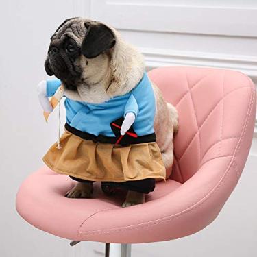 Imagem de Fantasia de Dia das Bruxas para cães, roupas para gatos, para cães e gatos (G)