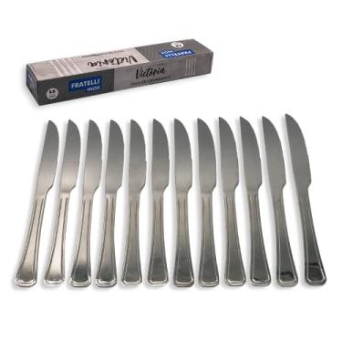 Imagem de Kit c/ 12 Faca Churrasco 23 Cm Metal Linha Victória - 107226