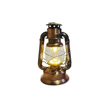 Imagem de Luminária Lampião de Cobre Com Luz de LED de Alto Brilho Controle de Intensidade a 3 Pilhas Tipo D Cor:Amarelo